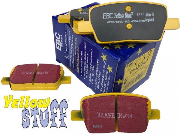 Tylne klocki YellowStuff + NACINANE tarcze hamulcowe 315mm EBC seria USR Chevrolet Camaro LT / LS 2016-