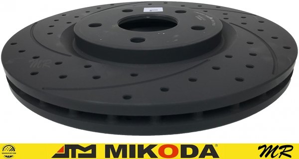 Przednia WIERCONA NACINANA tarcza hamulcowa 330mm GEOMET Chrysler Pacifica FWD 2017-