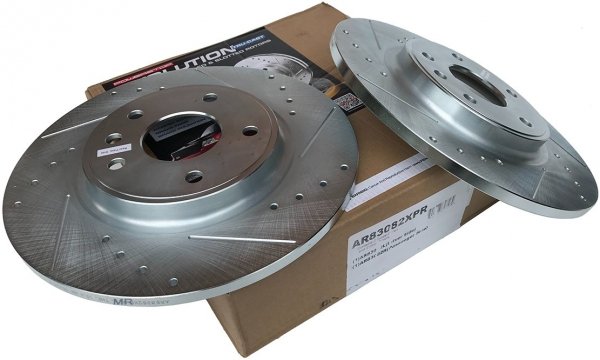 Tylna WIERCONA nacinana tarcza hamulcowa 328mm POWERSTOP Chrysler Voyager Town Country 2012-