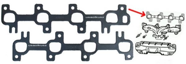 Uszczelki kolektora wydechowego Jeep Grand Cherokee 4,7 V8 -2007