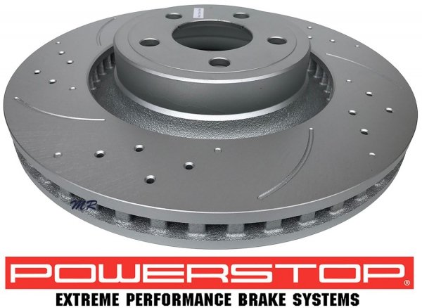 Przednia WIERCONA NACINANA tarcza hamulcowa 352mm POWERSTOP EVOLUTION Ford Mustang 2015-