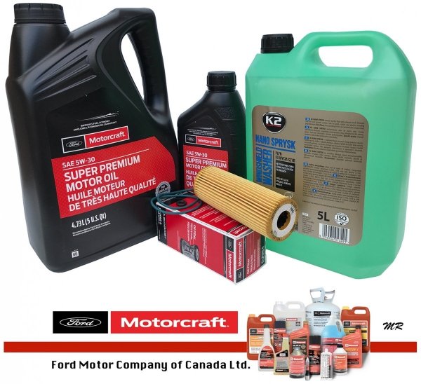 Filtr olej silnika 5W30 MOTORCRAFT Lincoln MKZ V6 EcoBoost 2017-