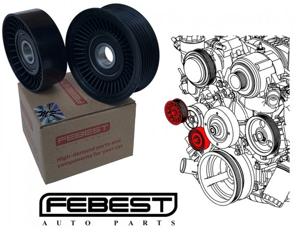 Rolki napinacza paska MICRO 78/76 Chrysler Aspen 4,7 V8