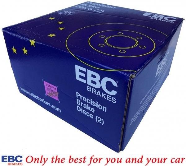 Przednia NACINANA tarcza hamulcowa 320mm EBC seria BSD Ford Kuga AWD 2013-