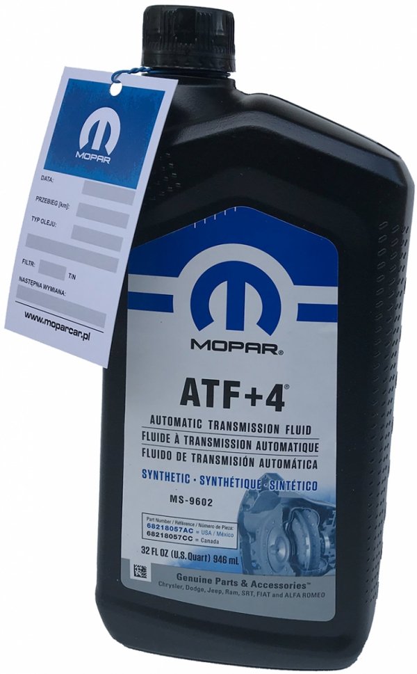 Olej automatycznej skrzyni biegów ATF+4 946mL MOPAR MS