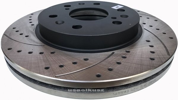 Przednia WIERCONA NACINANA tarcza hamulcowa Chevrolet Avalanche 1500 2007-