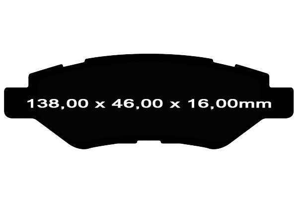 Klocki hamulcowe tylne EBC GreenStuff Cadillac CTS 2008-