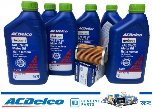 Filtr olej silnikowy 5W30 Dexos1 Gen3 Full Synthetic API SP ACDelco Cadillac ATS 3,6 V6