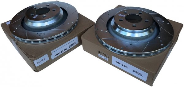 Tylna WIERCONA NACINANA tarcza hamulcowa 350mm POWERSTOP Chrysler 300C SRT