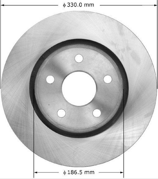 Przednia WIERCONA NACINANA tarcza hamulcowa POWERSTOP 330mm Jeep Grand Cherokee 3,6 V6