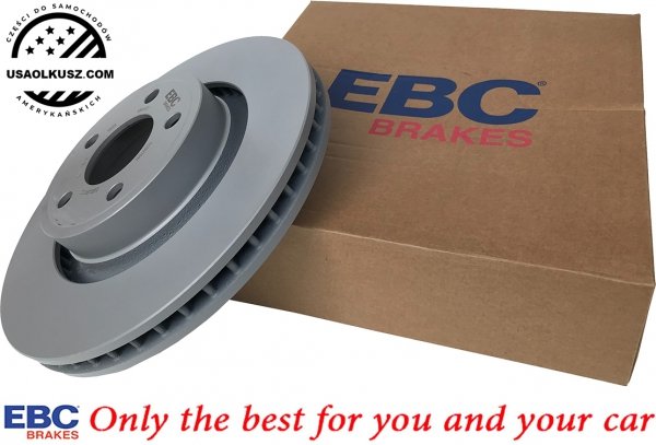 Przednie klocki YellowStuff + tarcze hamulcowe 320mm EBC seria PREMIUM Ford Mustang 2015-