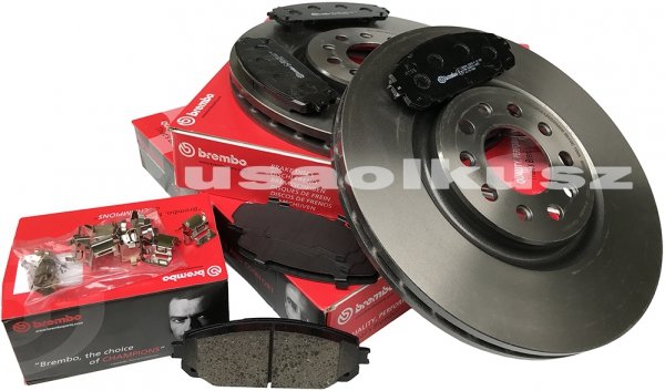 Klocki tarcze hamulcowe przednie 330mm BREMBO Jeep Cherokee KL 2014-2015
