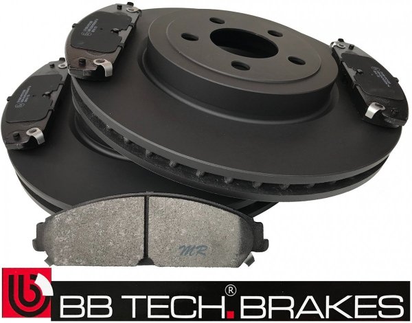 Przednie klocki oraz tarcze hamulcowe 345mm BB-TECH Dodge Charger