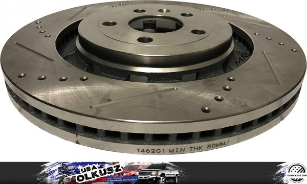 Przednia NACINANA NAWIERCANA tarcza hamulcowa 352mm Lincoln MKS