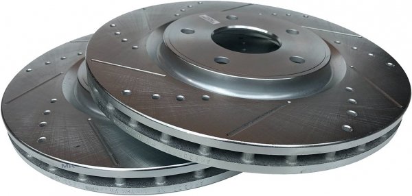 Przednia WIERCONA nacinana tarcza hamulcowa 330mm POWERSTOP Volkswagen Routan 2012-