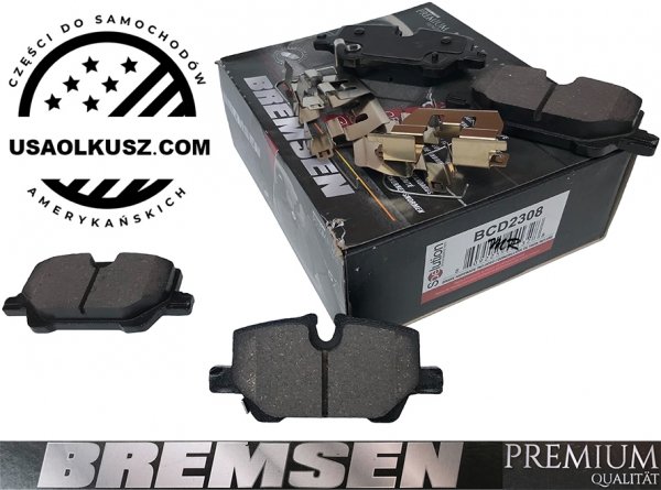Tylne CERAMICZNE klocki hamulcowe z zestawem montażowym Buick Encore GX 2020-2025