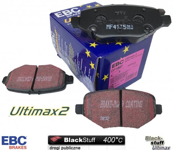 Tylne klocki hamulcowe do tarcz 345mm EBC Ultimax2 Ford Explorer 2013-