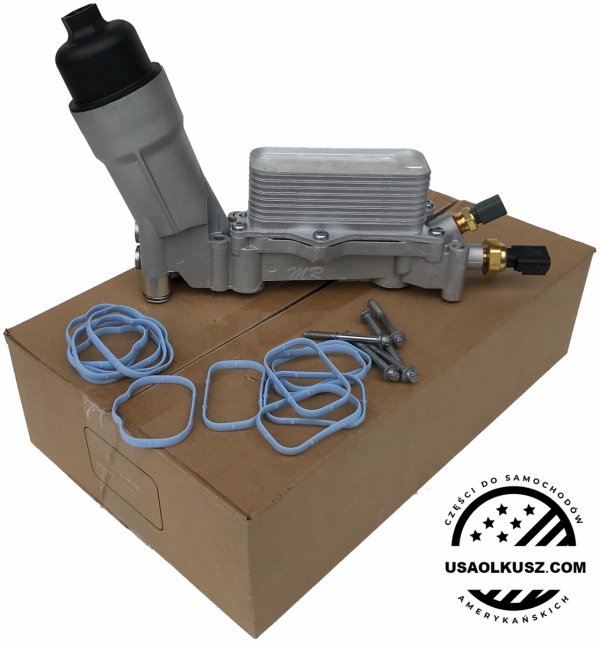 ALUMINIOWA obudowa filtra oleju z chłodnicą oraz czujnikami Dodge Avenger 3,6 V6
