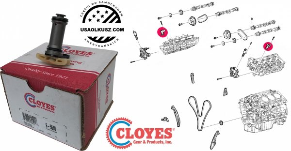 Napinacz hydrauliczny łańcucha wałków rozrządu silnika Lincoln MKZ 3,7 V6 Ti-VCT 2013-2016