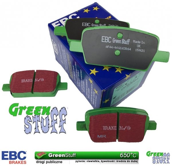 Tylne klocki GreenStuff + tarcze hamulcowe 315mm EBC seria Premium Cadillac CT6