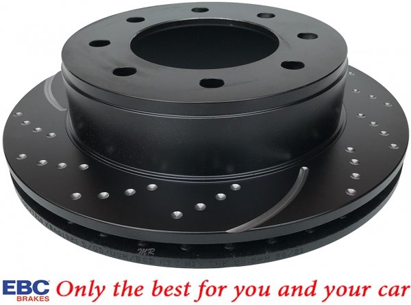 Tylna NAWIERCANA NACINANA tarcza hamulcowa 330mm EBC seria GD GMC Yukon XL 2500 2000-2007