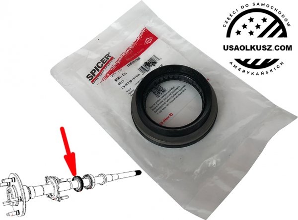 Uszczelniacz półosi tylnego mostu M220 DANA 44 Jeep Wrangler Rubicon JL 2018-