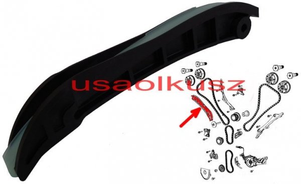 Prowadnica ślizg prawego napinacza łańcucha rozrządu MOPAR Dodge Grand Caravan 3,6 V6