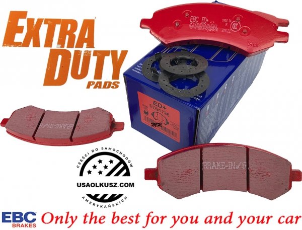Przednie klocki EXTRA DUTY ED + tarcze hamulcowe EBC seria PREMIUM Chrysler Aspen