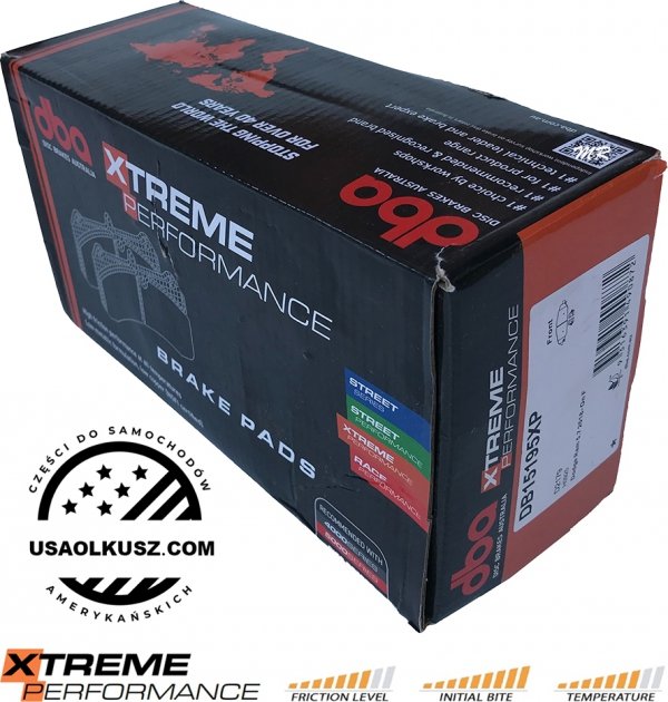 Przednie klocki DBA Xtreme Performance + tarcze hamulcowe DBA 4000 T3 RAM 1500 DT 2019-