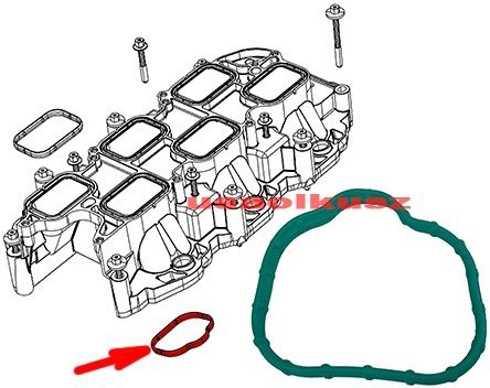 Uszczelka kolektora ssącego dolna Jeep Cherokee KL 3,2 V6 2017-