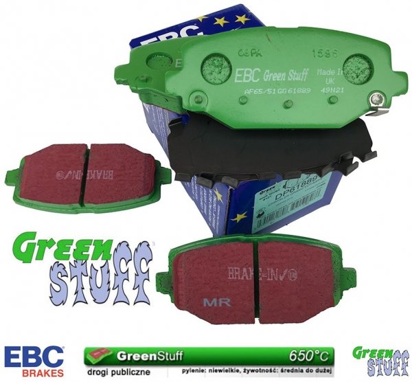 Klocki hamulcowe tylne EBC GreenStuff SUV Chrysler Voyager Town Country 2012-