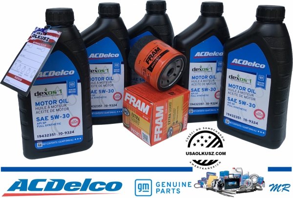 Filtr olej silnikowy 5W30 Dexos1 Gen3 Full Synthetic API SP ACDelco Pontiac Aztek