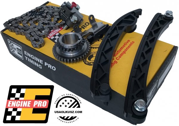 Rozrząd łańcuch napinacz prowadnice koło zębate silnika LCV GMC Canyon 2,5 Ecotec 2015-2021