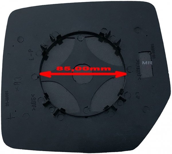 Szkło lusterka prawe WYPUKŁE SFERYCZNE + MOCOWANIE Jeep Liberty 2008-2012