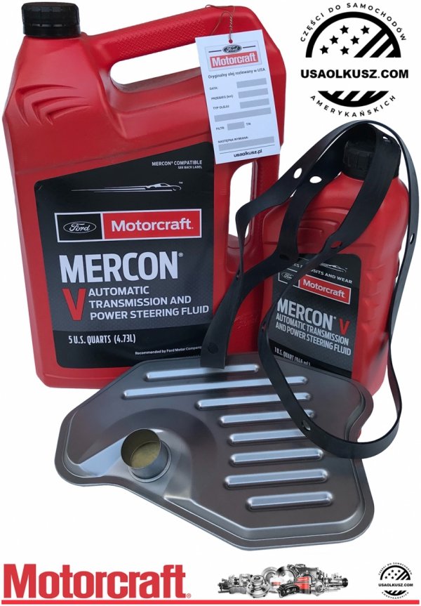 Filtr + olej skrzyni biegów Motorcraft MERCON V  Lincoln Mark LT