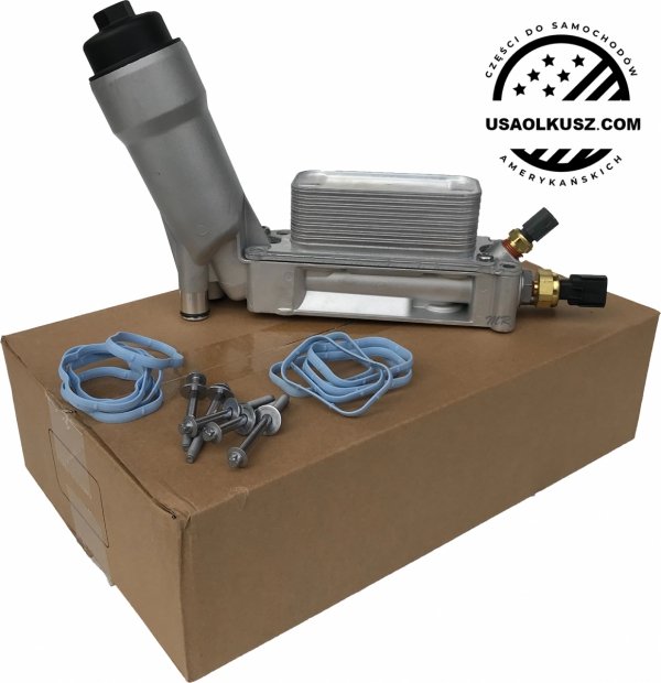ALUMINIOWA obudowa filtra oleju z chłodnicą oraz czujnikami Lancia Voyager 3,6 V6 -2013