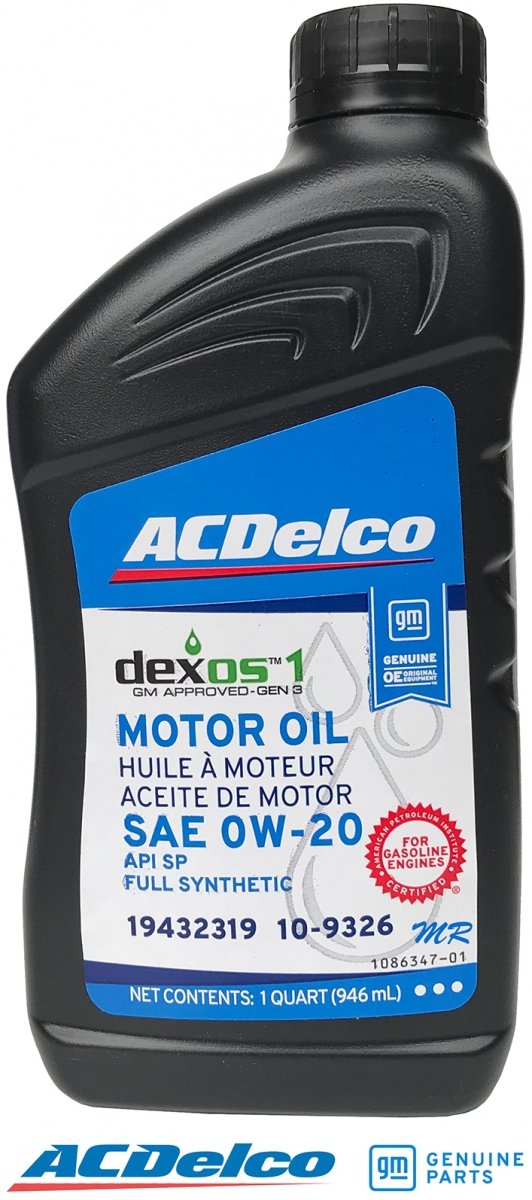 Filtr PF63 olej silnikowy 0W20 Dexos1 Full Synthetic ACDelco Cadillac Escalade 2015-