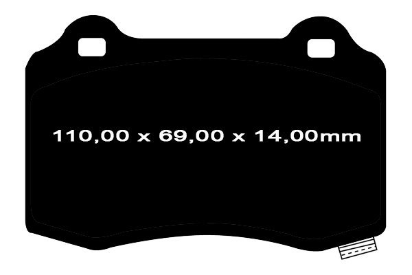 Tylne CERAMICZNE klocki RedStuff + NACINANE tarcze hamulcowe 350mm EBC seria USR Chrysler 300C SRT