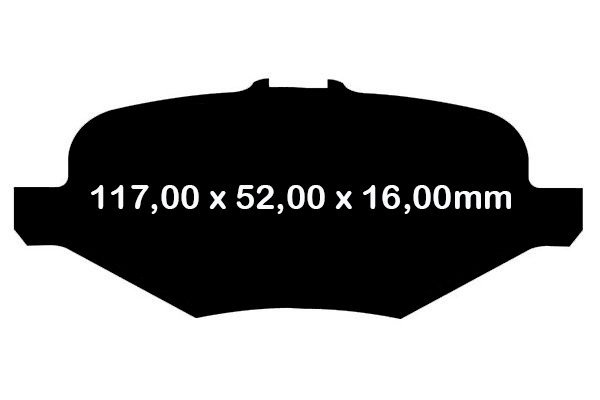 Tylne klocki hamulcowe do tarcz 345mm EBC GreenStuff Ford Explorer 2013-