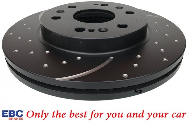 Przednie klocki Ultimax2 + NAWIERCANE NACINANE tarcze hamulcowe 330mm EBC seria GD GMC Yukon 2009-