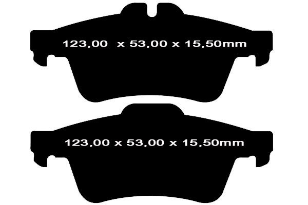 Tylne klocki GreenStuff + tarcze hamulcowe 280mm EBC seria Premium Ford Kuga 2013-2016