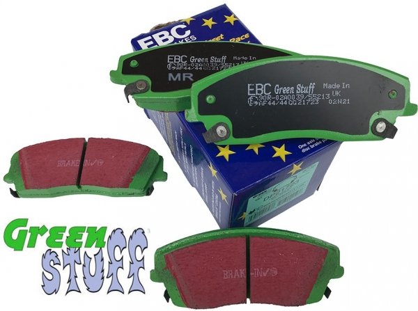 Przednie klocki GreenStuff + WIERCONE NACINANE tarcze hamulcowe 320mm EBC seria GD Dodge Charger