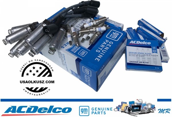 ORYGINALNE przewody GM + IRYDOWE świece zapłonowe ACDelco Cadillac Escalade 6,2 V8 2015-