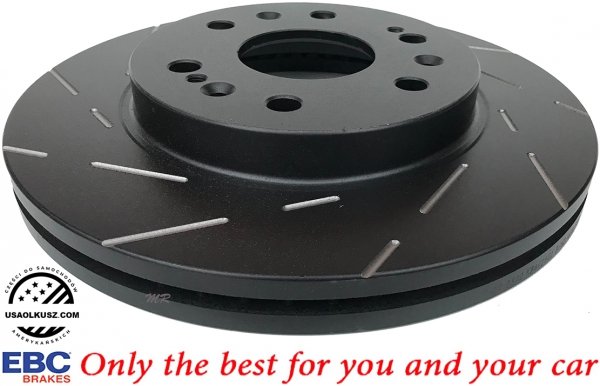 Przednie klocki Ultimax2 + NACINANE tarcze hamulcowe 330mm EBC seria USR Chevrolet Avalanche 1500 2009-2013