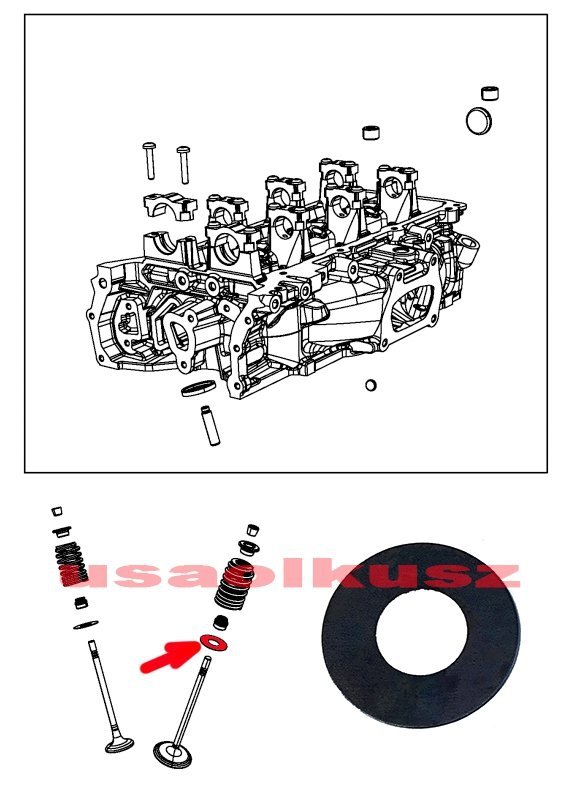 Podkładka sprężyny zaworowej Lancia Flavia 3,6 V6