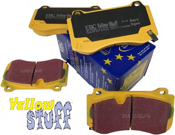 Przednie klocki YellowStuff + tarcze hamulcowe 360mm EBC seria PREMIUM Dodge Magnum 6,1 V8 SRT