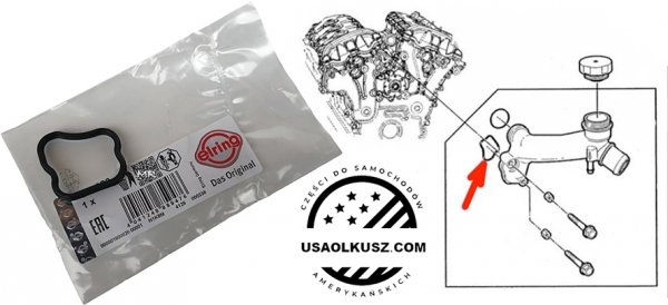 Uszczelka króćca kolektora wodnego Saturn Outlook 3,6 V6