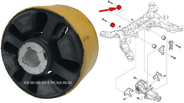 Tuleja mocowania tylnego mostu tylna Ford Fusion 2007-
