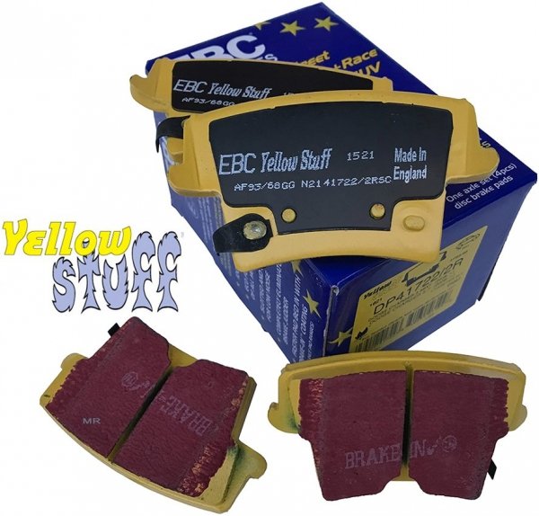Tylne klocki YellowStuff + WIERCONE NACINANE tarcze hamulcowe EBC seria GD Dodge Magnum