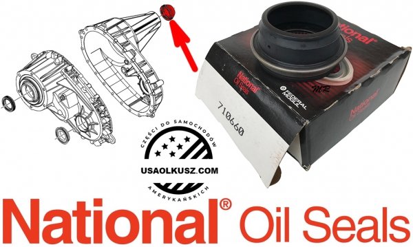 Uszczelniacz tylnego wału reduktora NV241 Jeep Cherokee 2005-2007